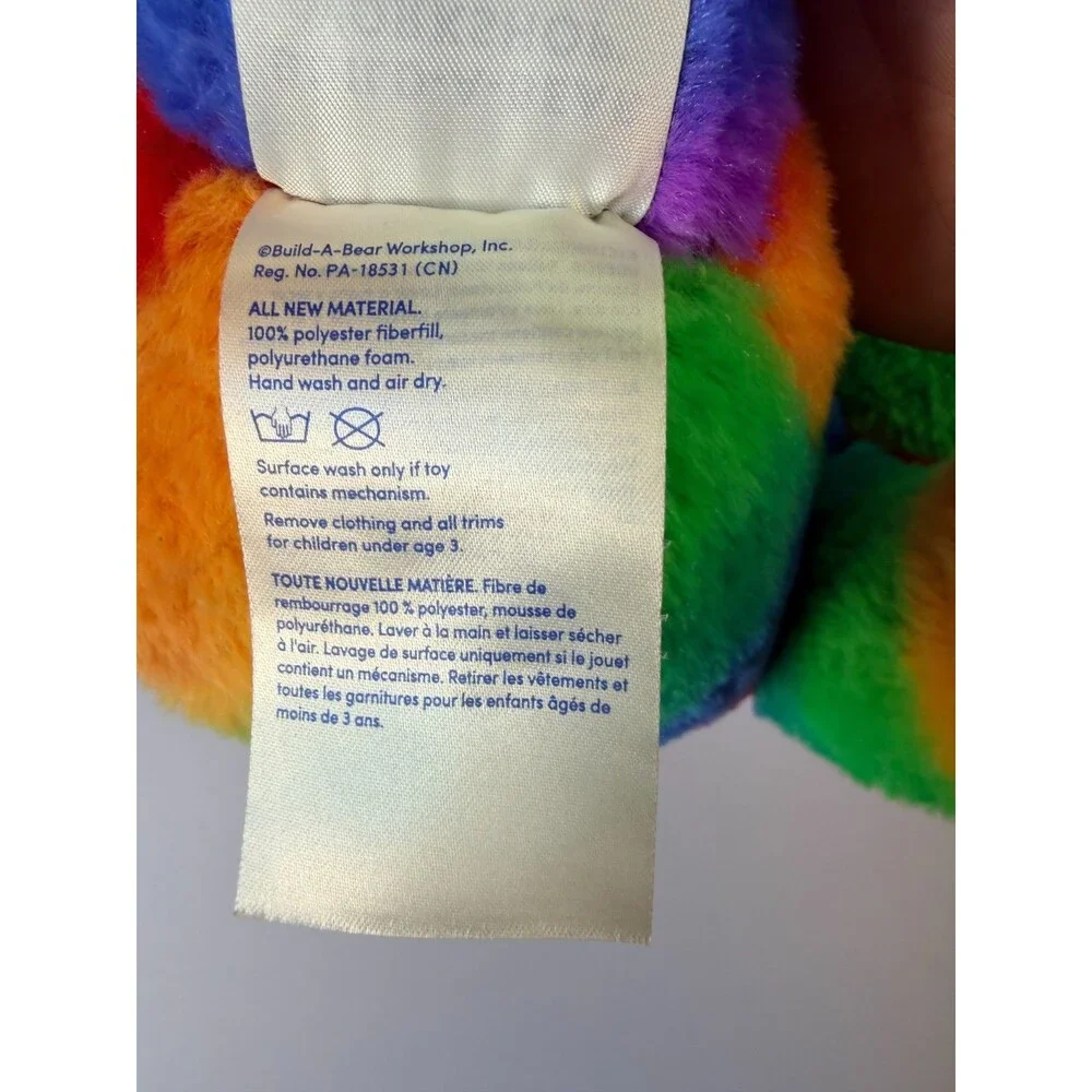 Build-A-Bear Rainbow Pride Frog~Retired 16